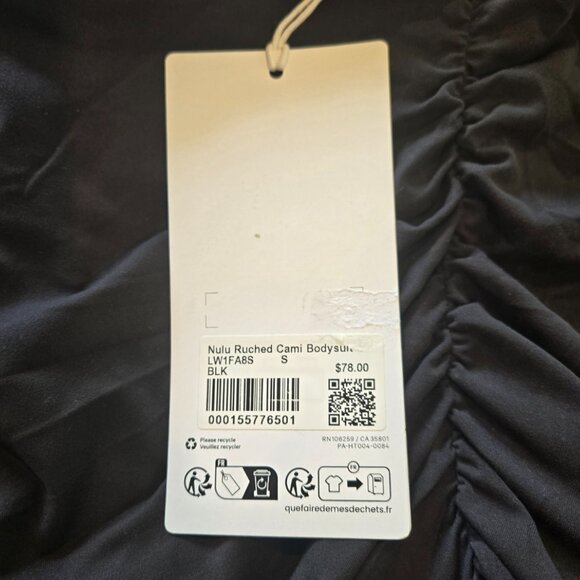 NWT LULULEMON Wundermost Ultra-Soft Nulu Ruched Cami Bodysuit - Picture 6 of 7